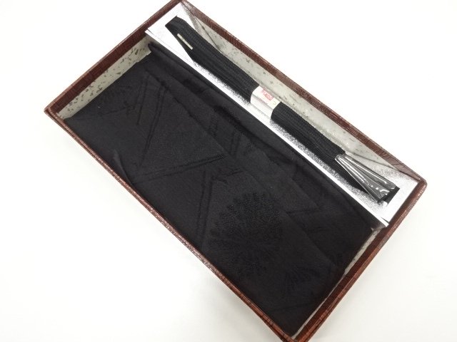 JAPANESE KIMONO / OBIJIME & OBIAGE SET FOR MOURNING